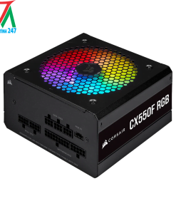 Nguồn máy tính CORSAIR CX550F RGB Black 80 Plus Bronze - 550W - 80 Plus Bronze - Full Modular