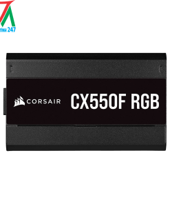 Nguồn máy tính CORSAIR CX550F RGB Black 80 Plus Bronze - 550W - 80 Plus Bronze - Full Modular
